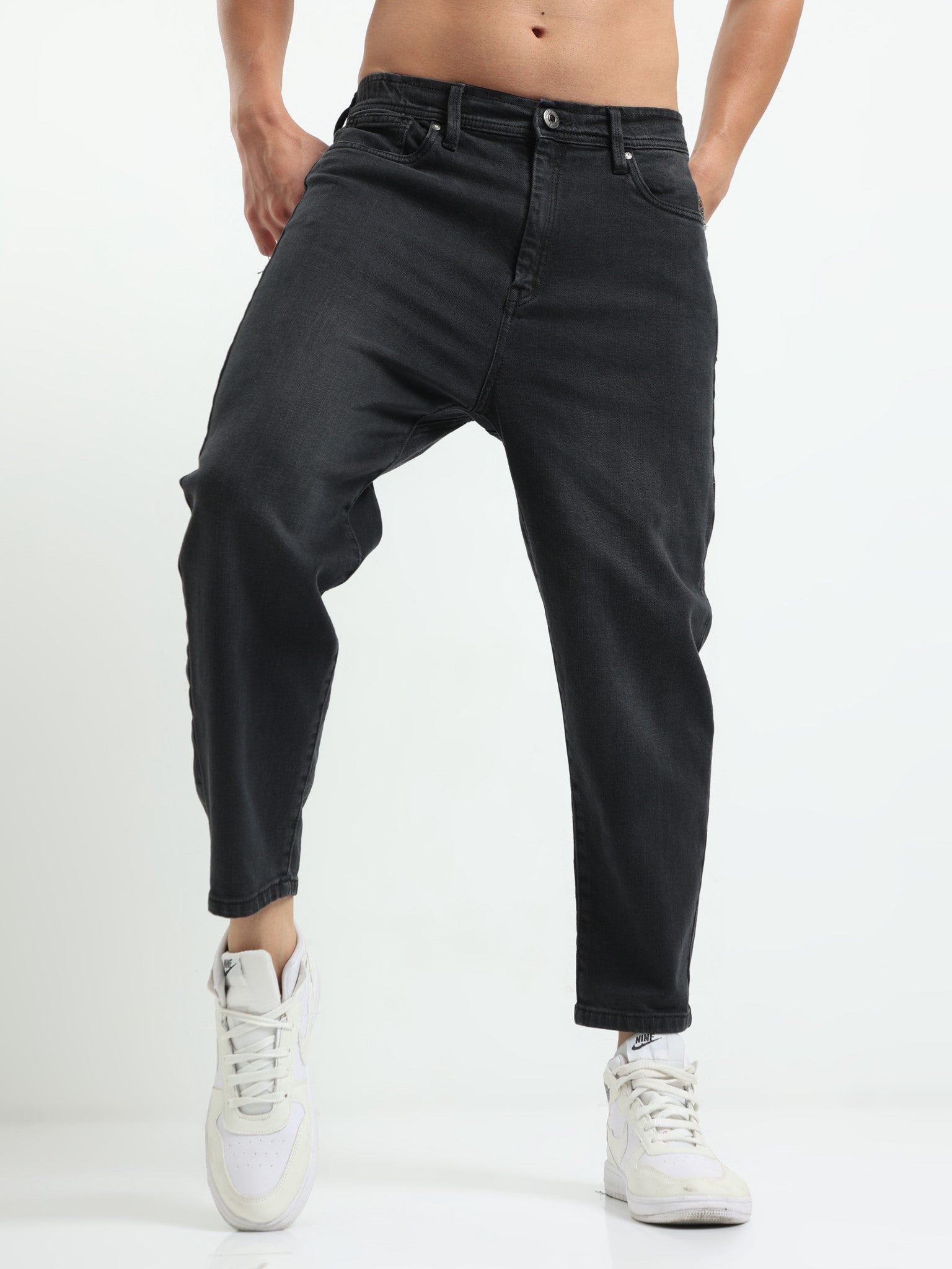 Men's Black Slouchy Jeans