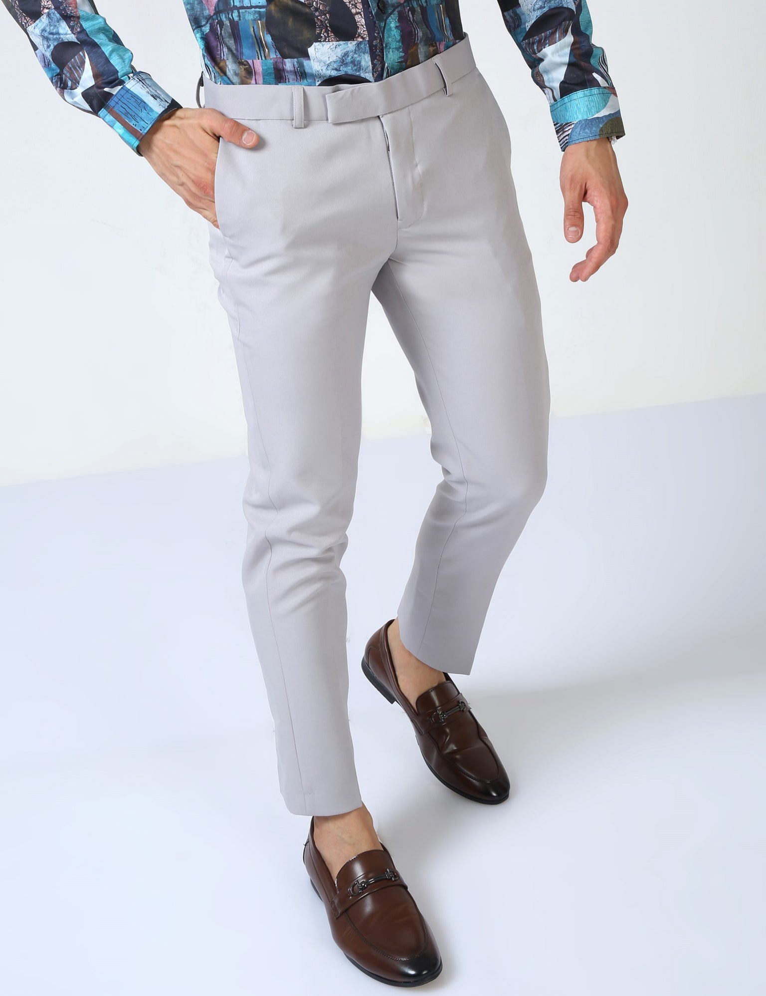 Slack Light Gray Trouser